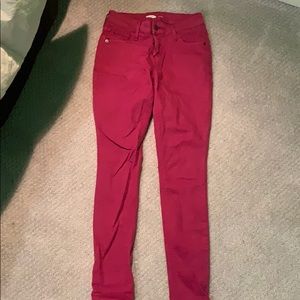 Old navy pink rockstar jeans